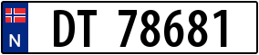 Truck License Plate